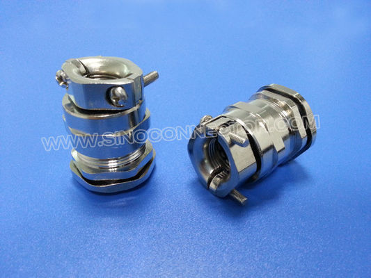 IP68 Waterproof NPT Cable Glands Nickel-Plated Brass with Stress Relief (Tension Relief)